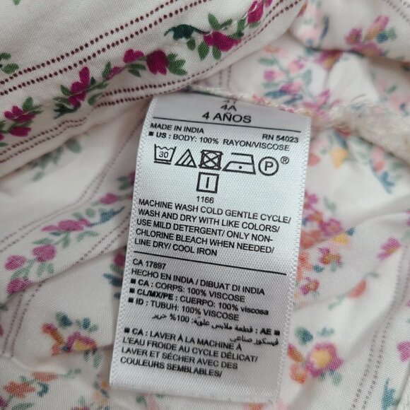 Old Navy Set of 2 Floral Boho Spring Summer Dress 4T - Picture 12 of 12